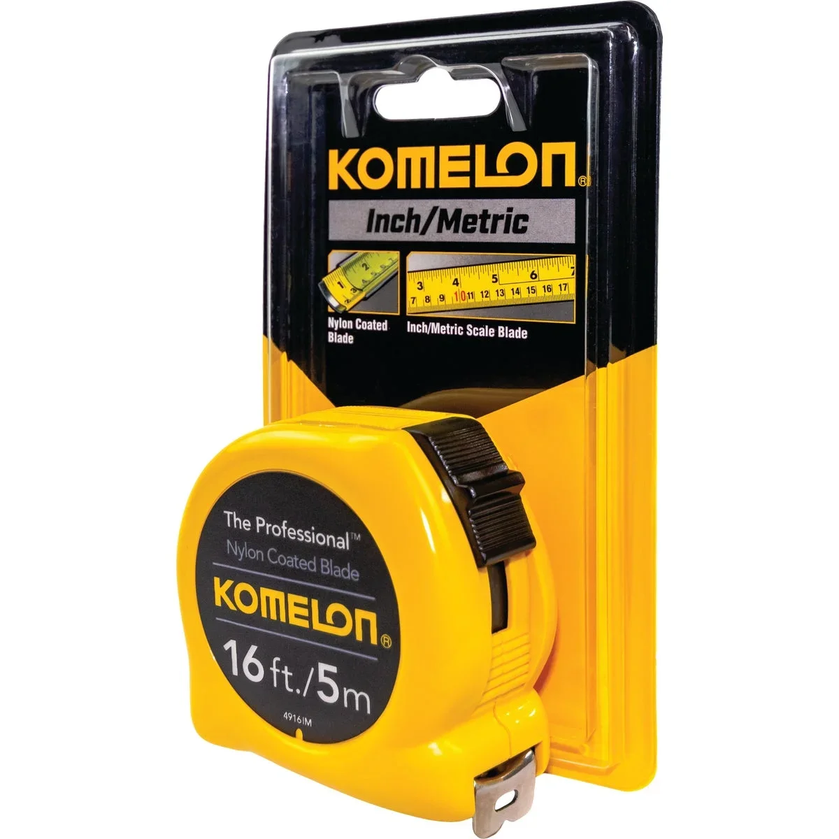 Komelon 16-Foot/5-Meter Professional Inch/Metric Tape Measure 5336