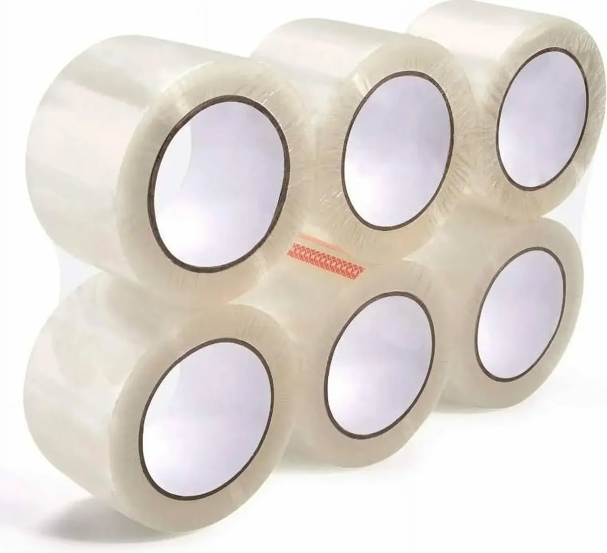 supplyhut 6 Rolls Shipping Packaging Box Packing Sealing Tape 2 mil 2" x 110 Yard 330FT 5847