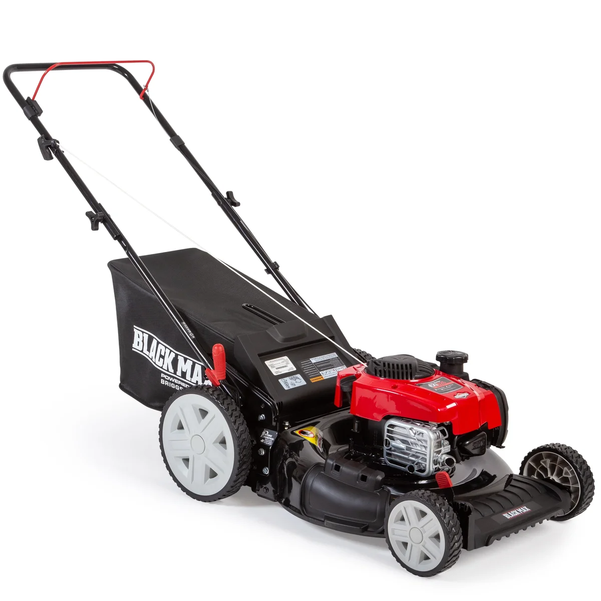 Black Max 21-inch Gas Powered Walk-Behind Lawn Mower with 150cc EXi625 Briggs and Stratton Engine 4360