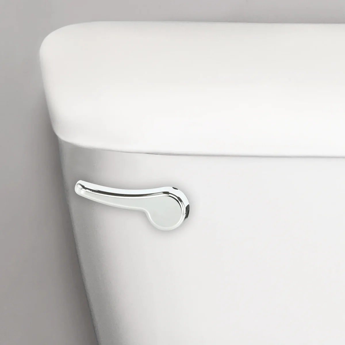Korky Toilet Handle, Chrome Metal Handle - Tank Lever Replacement -  Universal to Fit Front, Angled,  and Side Left Mount Toilets - 6055 4524