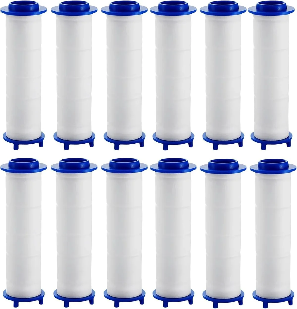 Unbranded 12Pcs Drivse Showerhead Filters, 2.95Inch Ion Drops Shower Head Filters, PP Cotton Water Filter Cartridge Replacement for Handheld Showerheads 1973