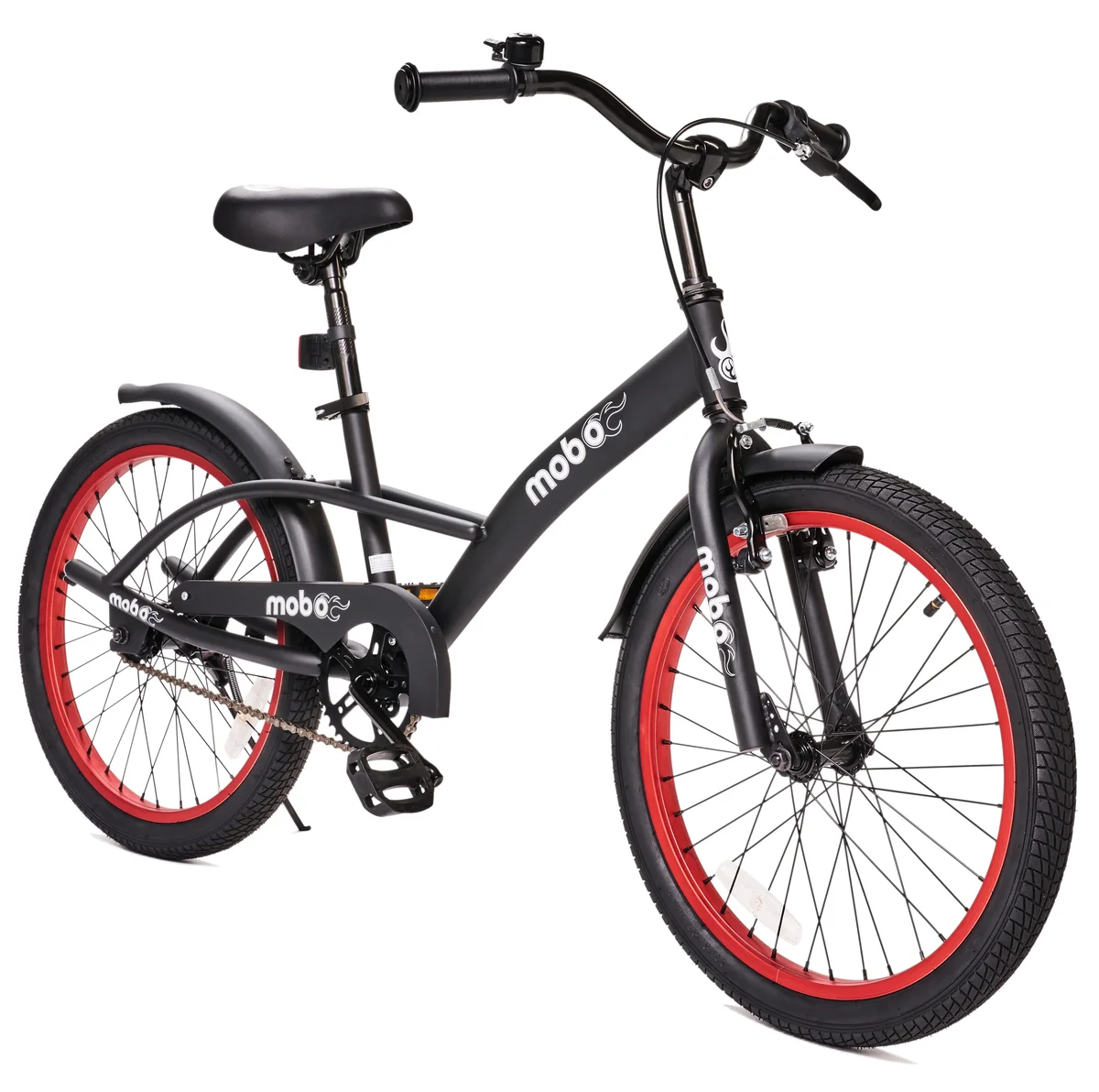 Mobo Malibu Kids Bike. 20-inch Bicycle for Boys and Girls, Ages 6-10 Years, Black 5360