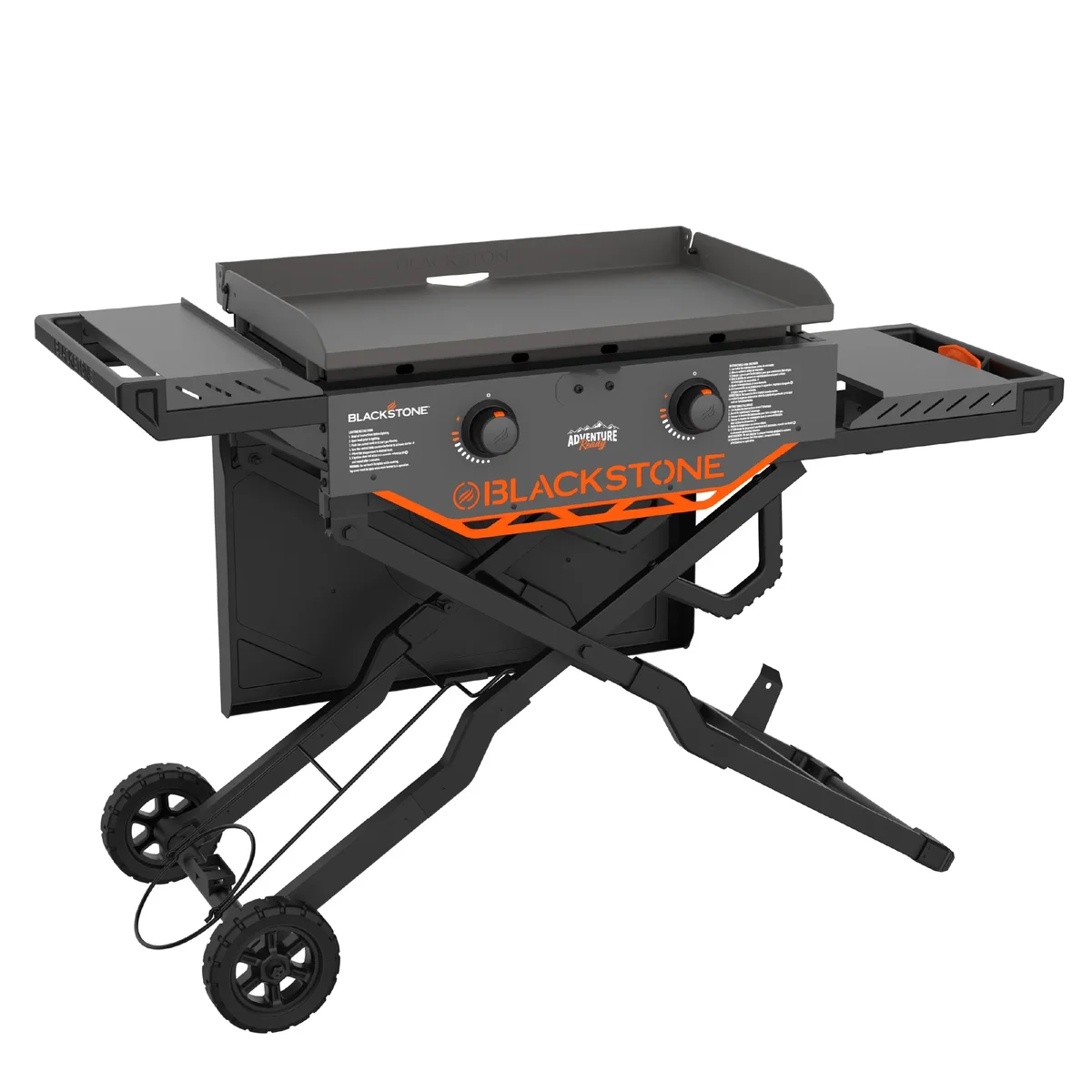 Blackstone Adventure Ready Outdoor Griddle, 28 Inch 2-Burner Flat Top Grill with Flexfold Legs, Gray 8870