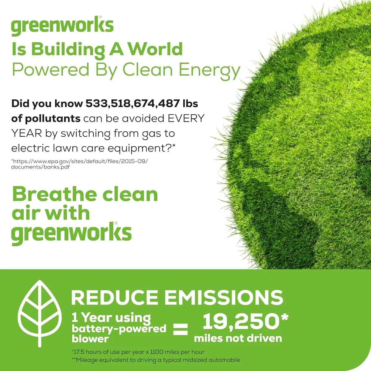 Greenworks 40V 13-Inch Cordless String Trimmer / Edger and Leaf Blower Combo Kit + 3 Bonus Spools, 2.0Ah Battery and Charger Included 6075