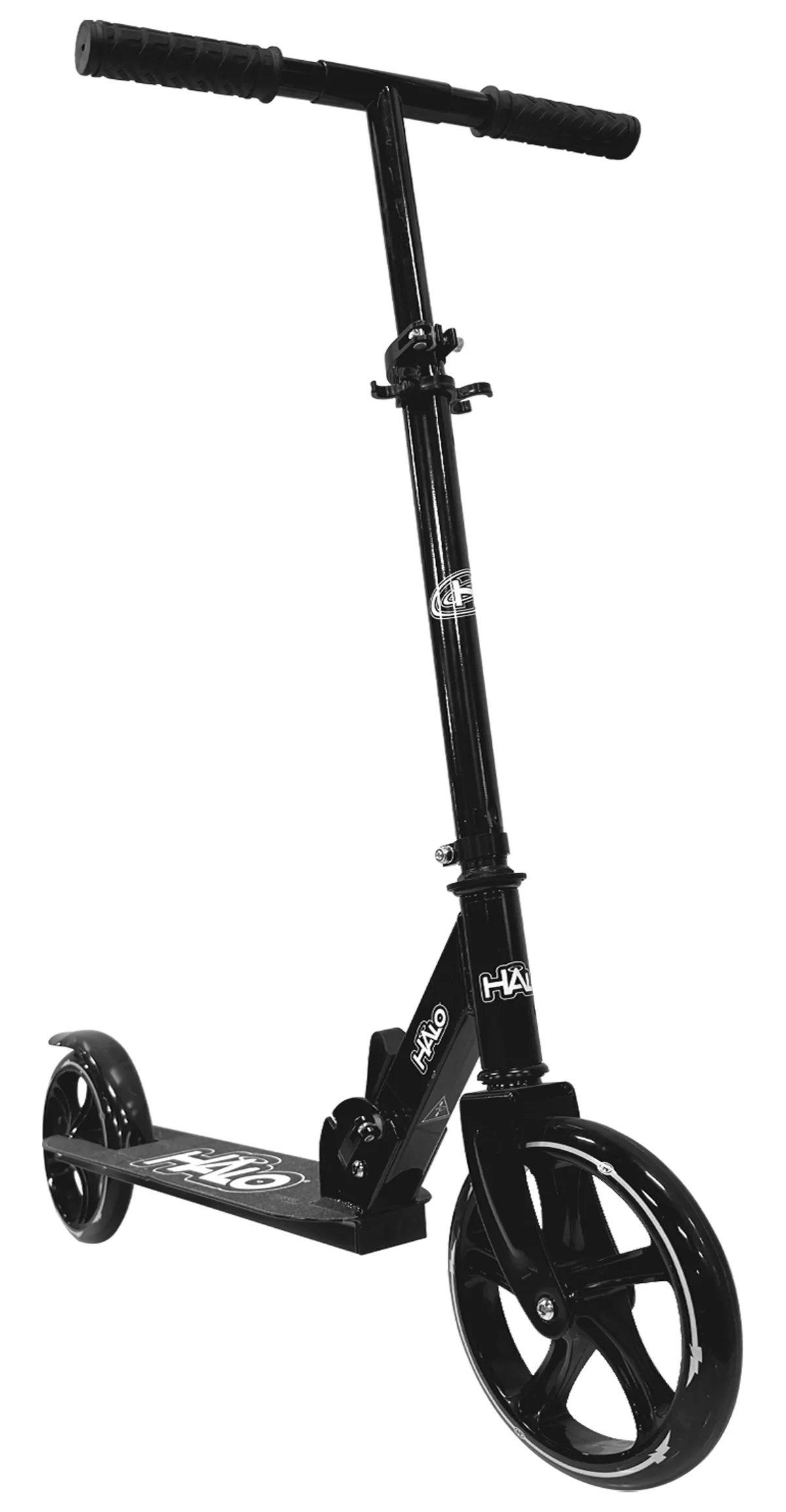 HALO Rise Above Supreme Big Wheel (8") Scooter - Black - Adults and Kids - Unisex 2503