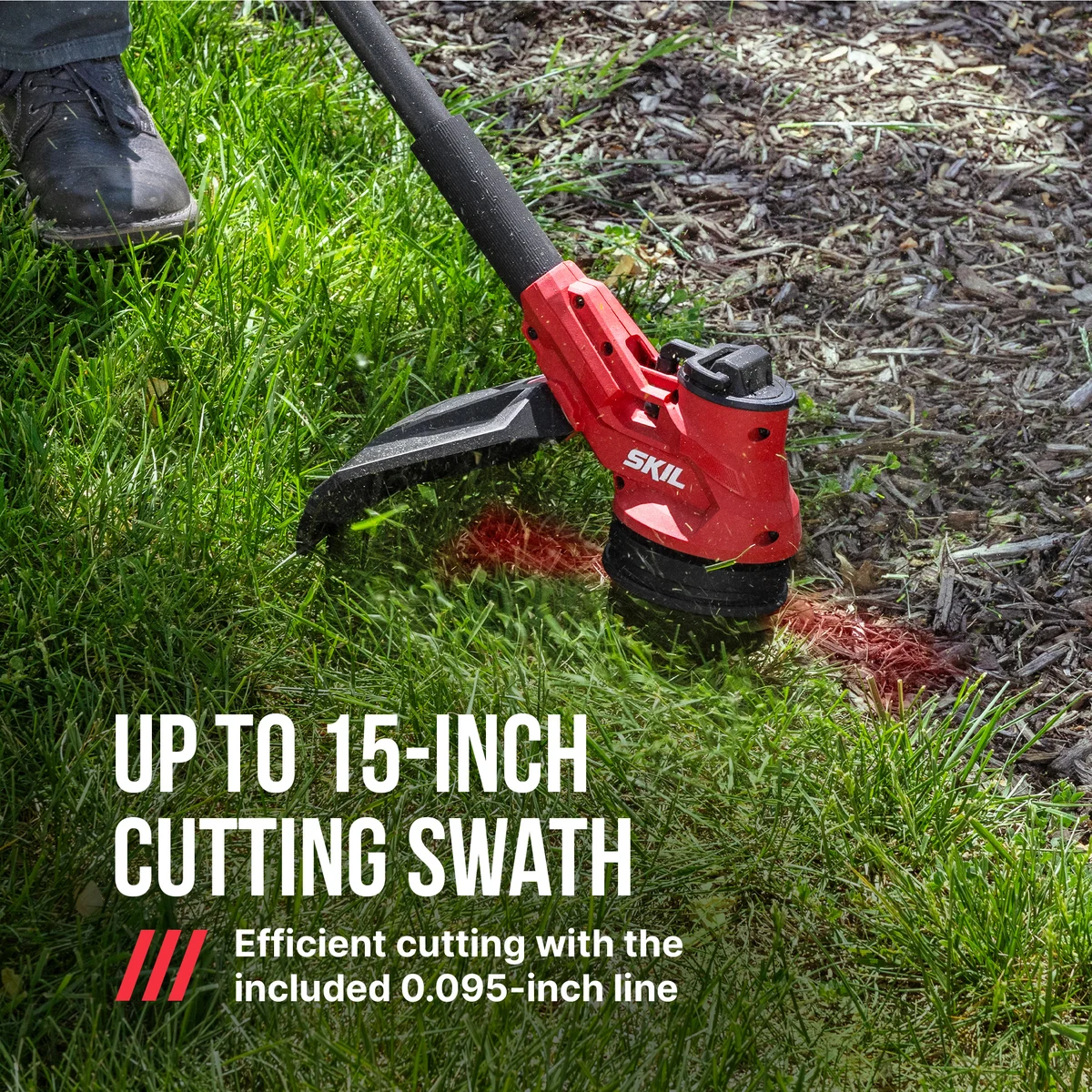 SKIL PWR CORE 40V Brushless 15-Inch String Trimmer and 530 CFM Leaf Blower Combo Kit with 4.0Ah Battery and 60W Charger, CB4832C-13 3958