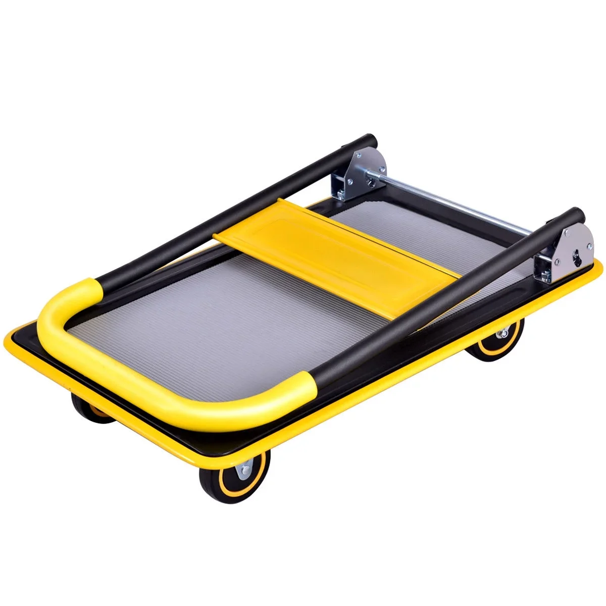 Costway 330lbs Folding Platform Cart Dolly Push Hand Truck Moving Warehouse Foldable 6143