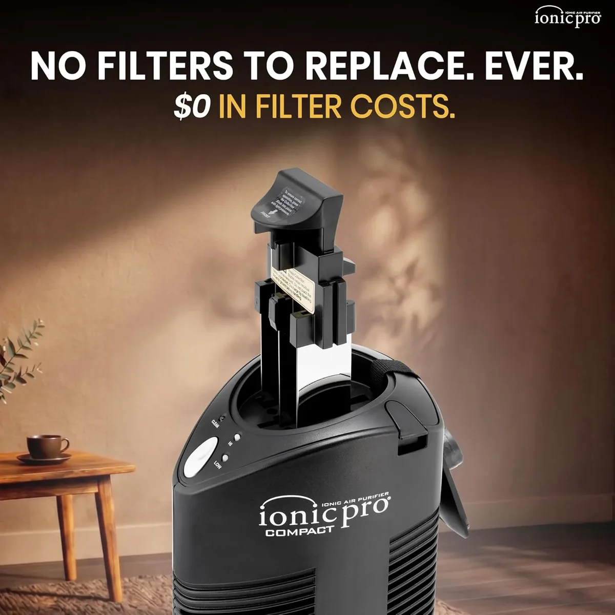 Ionic Pro® Ionic Pro Compact Ionic Air Purifier, 250 sq ft Room Capacity, Two Speeds 4409