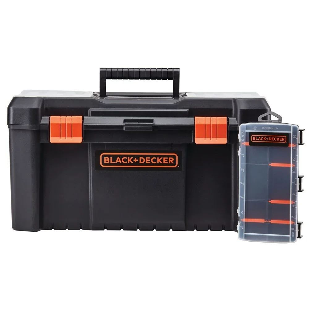 BLACK+DECKER 10-Compartment 16 in. Toolbox and Organizer 2128