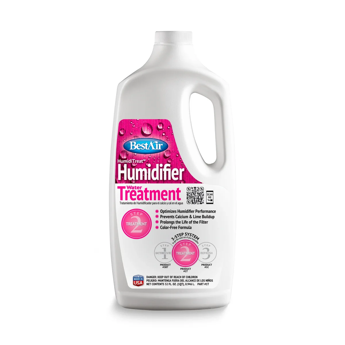 BestAir ® 1T HumidiTreat™ Extra Strength Humidifier Water Treatment, 32 fl oz 2411
