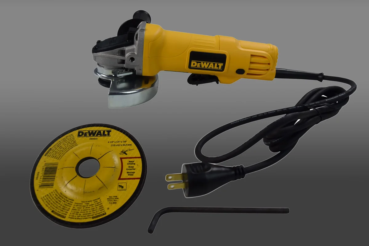 DeWALT 4-1/2" 7-Amp Paddle Switch Small Angle Grinder DWE4012 5326