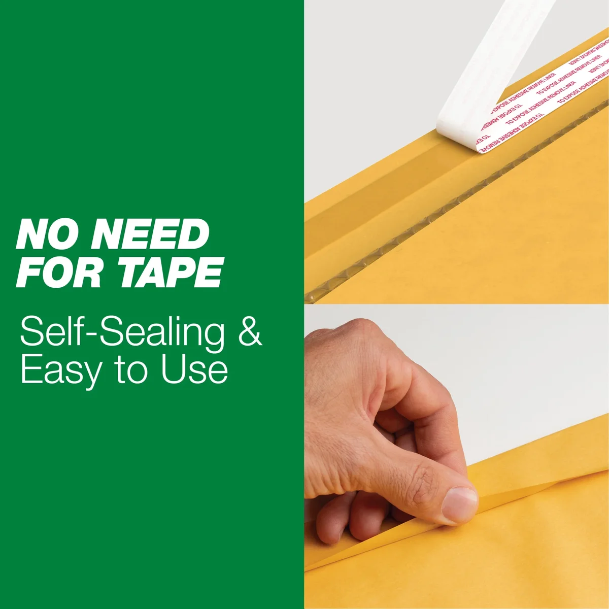 Duck Brand Duck Self-Seal Kraft Bubble Mailer #0, 6" x 9", Manila, 25 Pack 9550