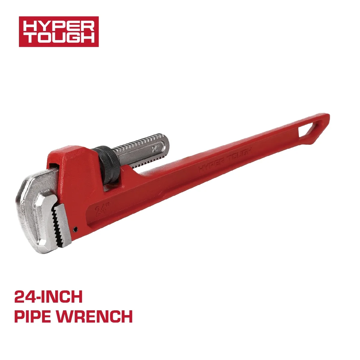 Hyper Tough 24-inch Heavy-Duty Pipe Wrench with 3-in. Jaw Capacity 8702