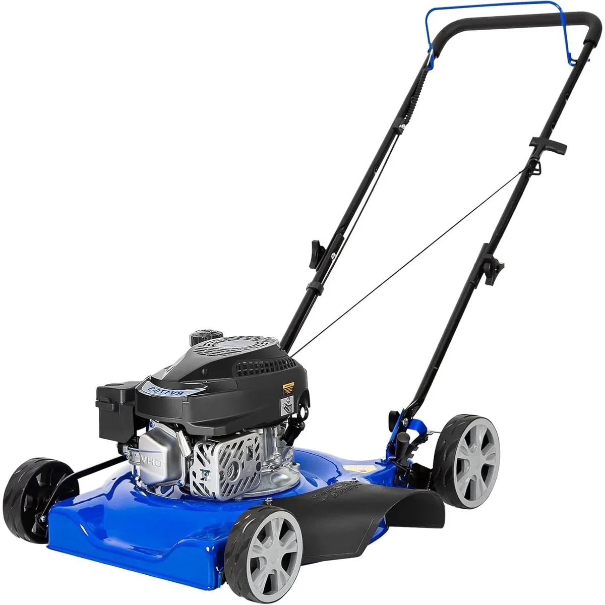 Hykolity Push Mower 20" 144cc Gas Grass Lawn Mowers with 8-Position Height Adjustment Side Discharge Walk Behind Lawnmower 3926