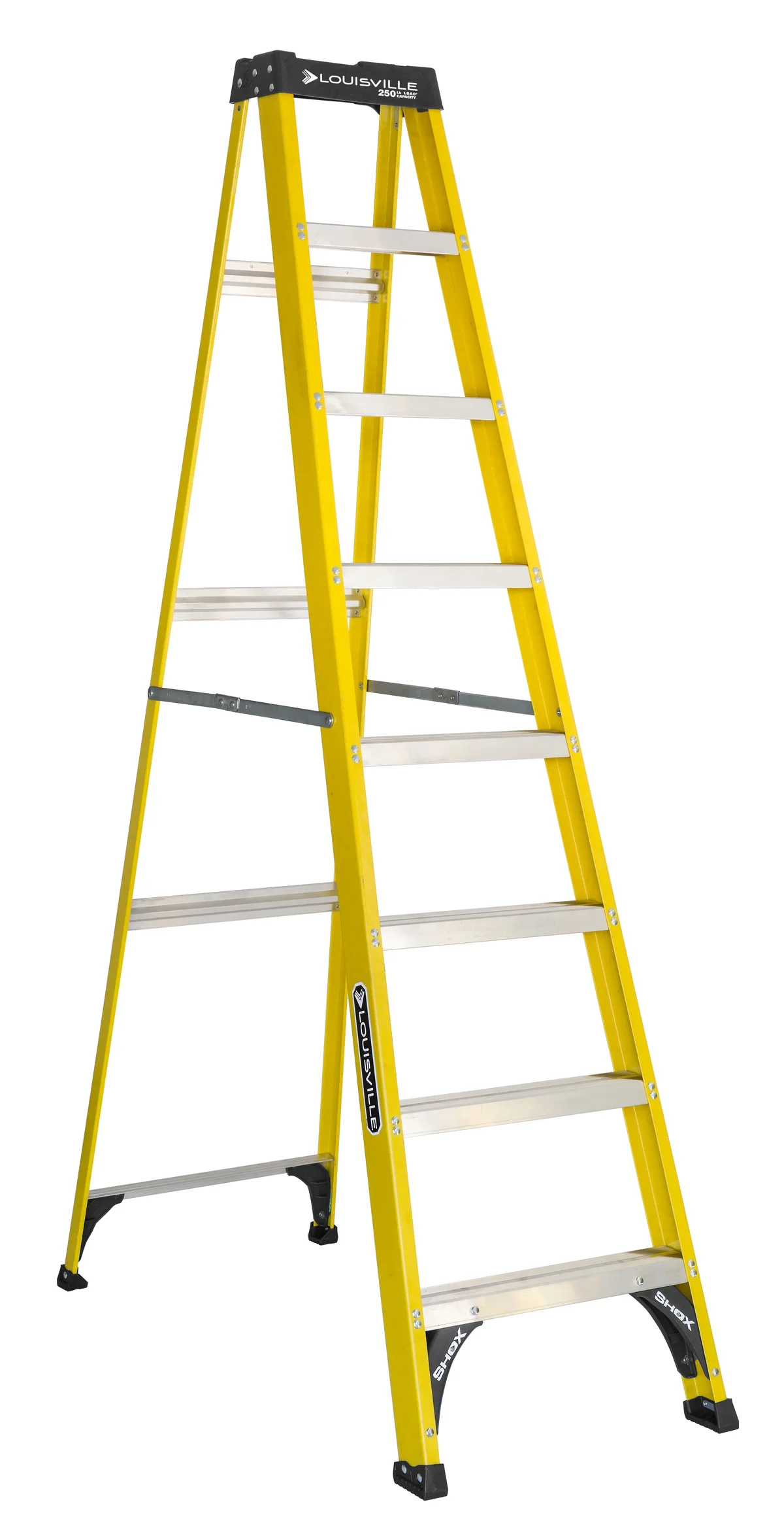 Louisville Ladder 8' Fiberglass Step Ladder, 12' Reach, 250 lbs Load Capacity, W-3118-08 9647