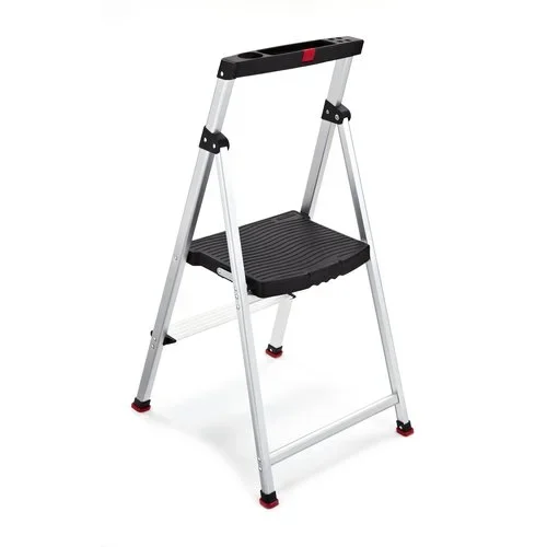 Rubbermaid Old World Automotive Product 205040 2 Step Lightweight Aluminum Step Stool with Project Top 7462