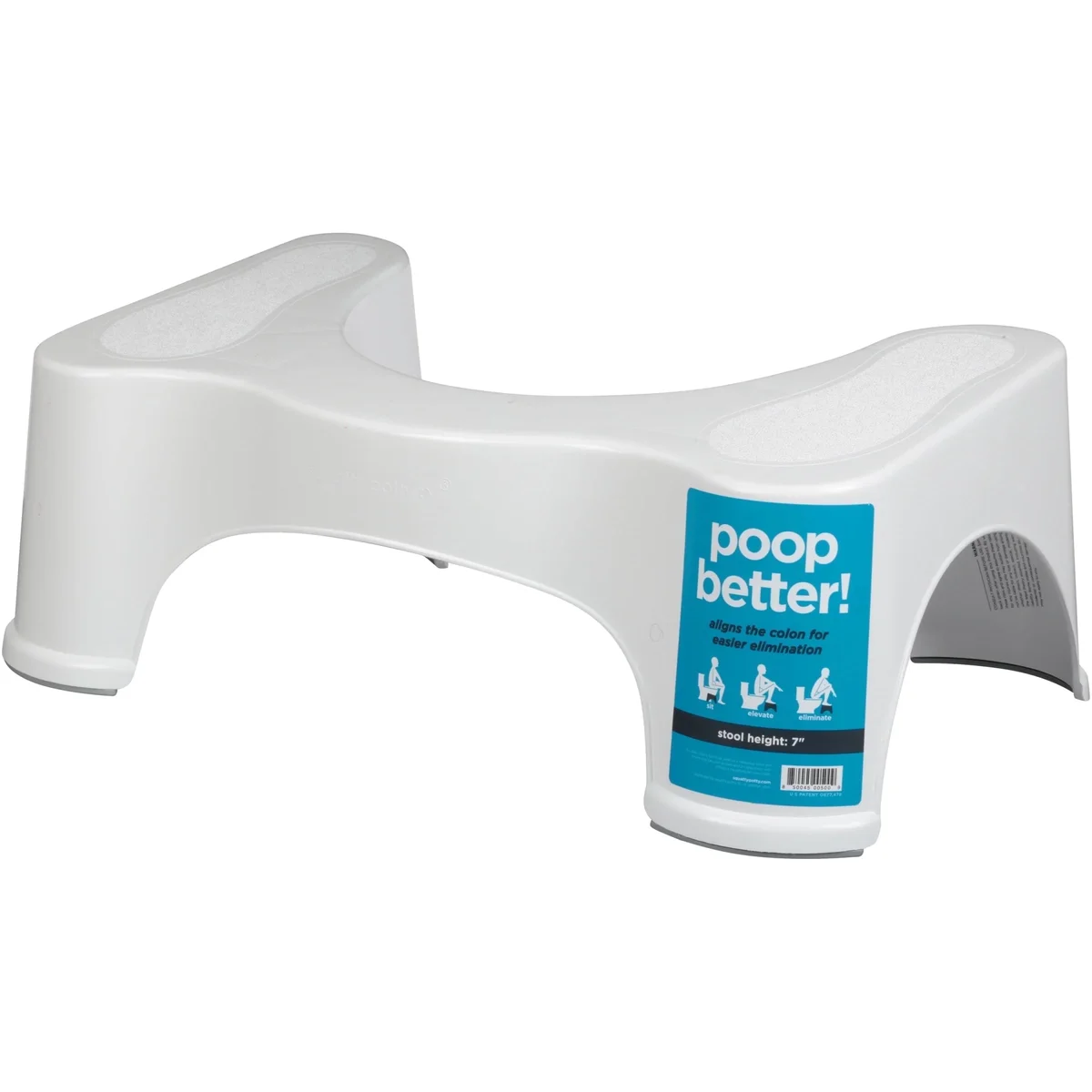 Squatty Potty The Original Bathroom Toilet Stool, 1 Step, Anti-Slip, 7 inch 8879