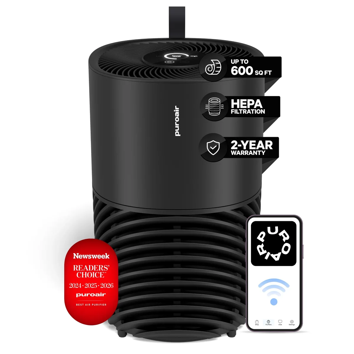 PuroAir 130i Air Purifiers for Home Large Rooms - Covers 600 Sq Ft 4552