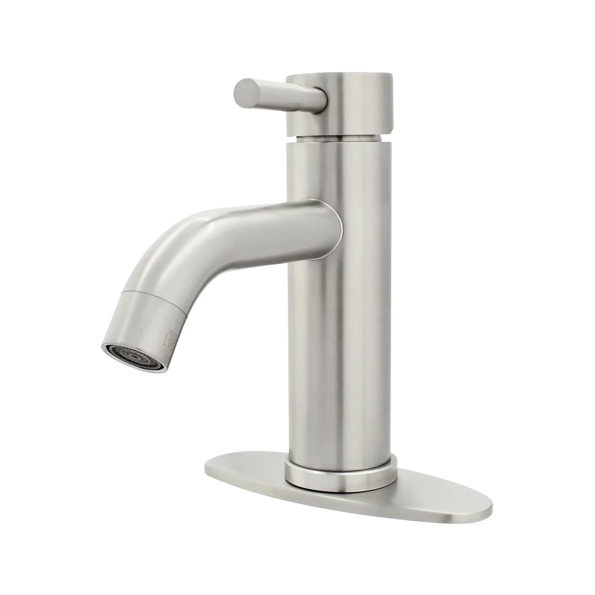 Better Homes & Gardens Elmont Single Handle Bathroom Faucet, Satin Nickel, Includes Push Pop-Up Drain 6200