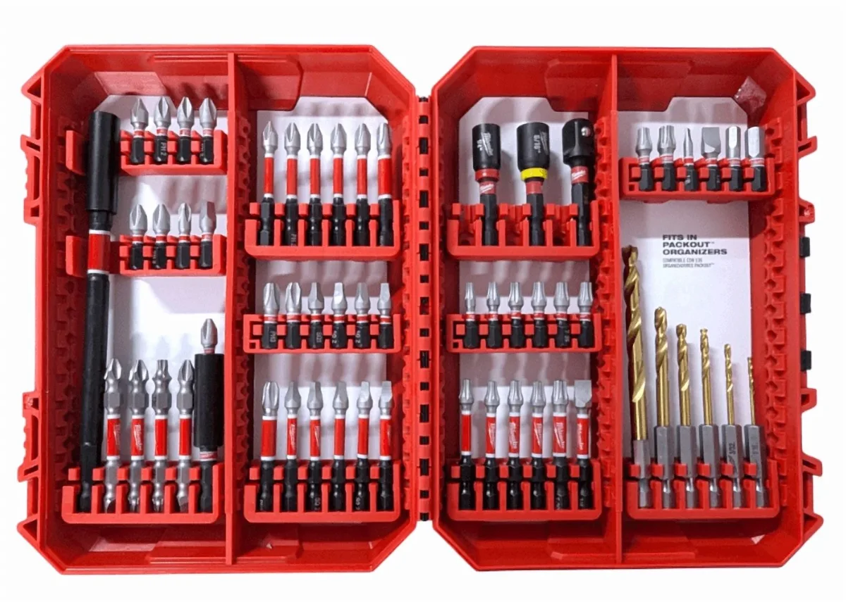 MILWAUKEE SHOCKWAVE Impact Duty 60PC Drill & Drive Set – Model 48-32-4097, PACKOUT Compatible 8202