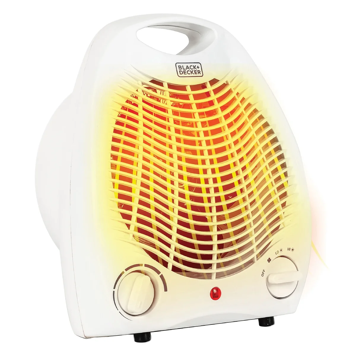 BLACK+DECKER 1,500-Watt-Max Personal Desktop Heater with Fan Setting (White), BHD101W 4890