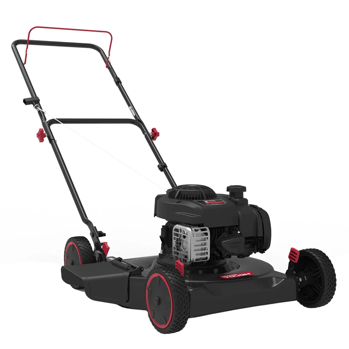 Hyper Tough 20" 125cc Gas Powered Walk-Behind Push Lawn Mower with Briggs & Stratton Engine, Black 8737