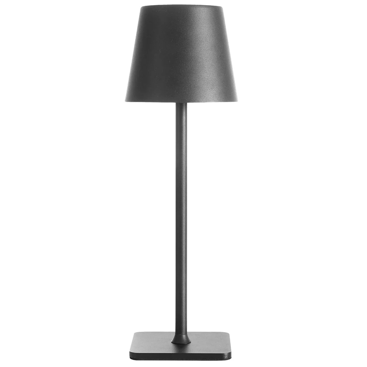 Mainstays 13-Inch Black Rechargeable Table Lamp with Touch Controls and Dimming 6419