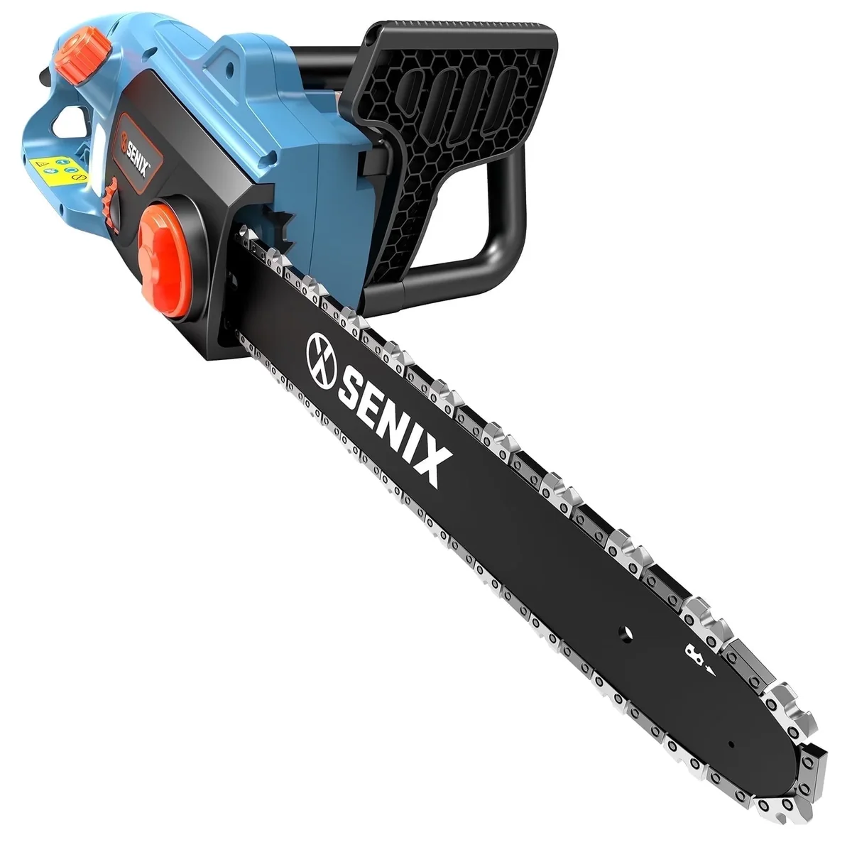 Senix  18-Inch 15Amp Electric Corded Chainsaw, 18-Inch Oregon Bar & Chain, 120V Side Auxiliary Handle, CSE15-M 6411