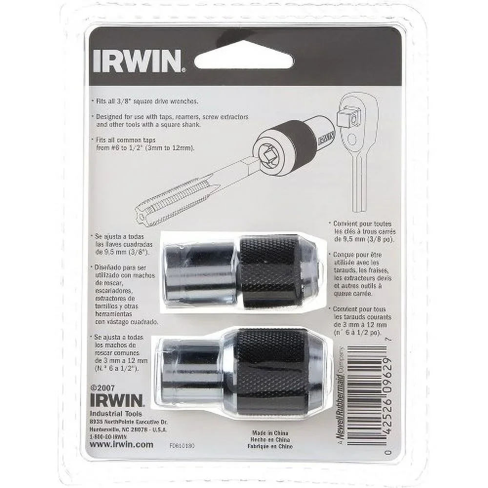 IRWIN Hanson 3095001 Tap Socket Set, Adjustable, 2-Pieces 7380