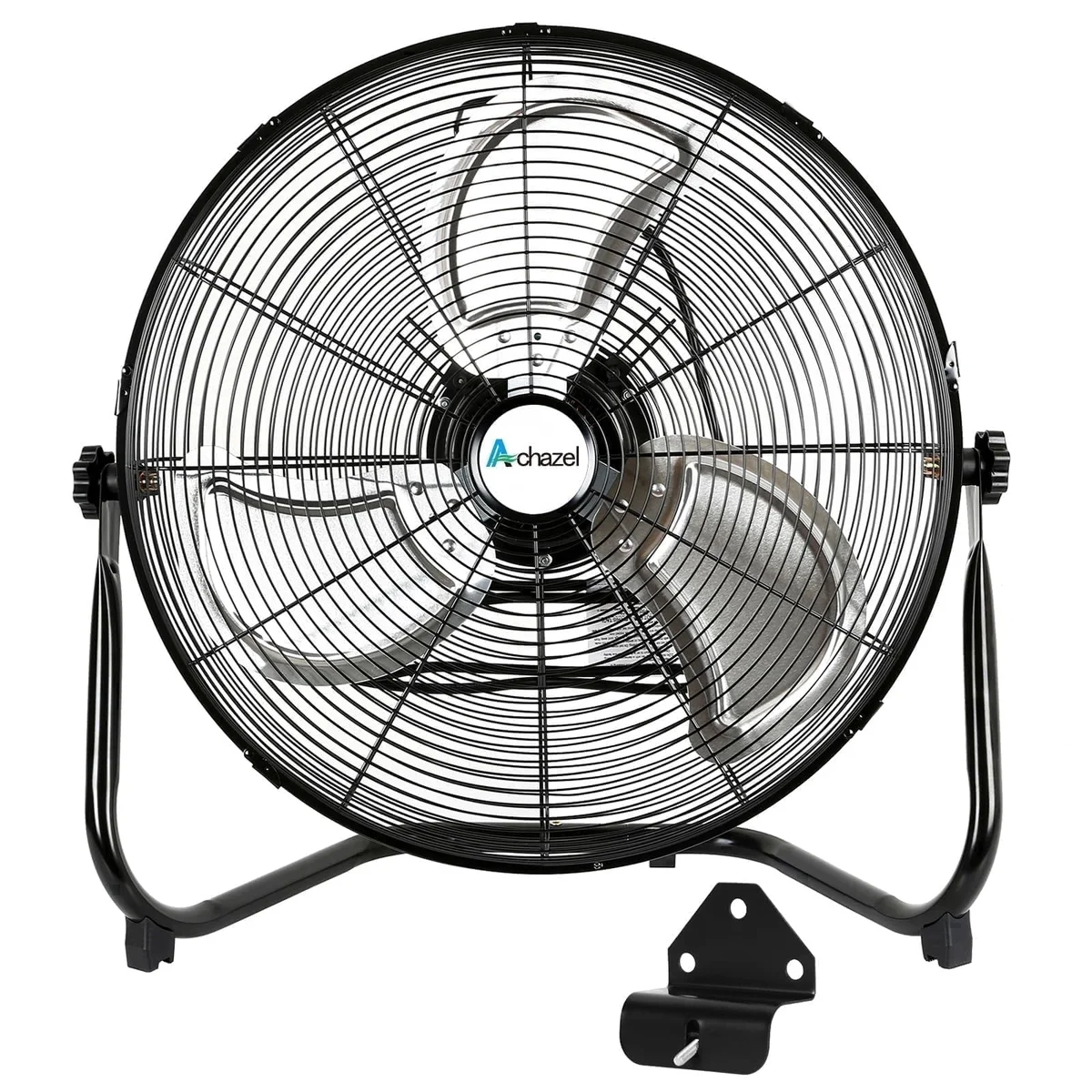 Achazel 20" High Velocity Floor Fan 3-Speed 4650 CFM Industrial Shop Fan Heavy Duty Metal with Wall Mount System for Garage Workshop Commercial U 6058
