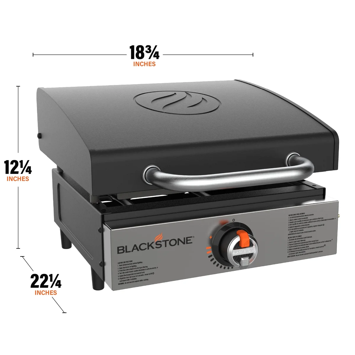 Everdaily Essentials 17” Original Tabletop Propane Griddle with Hood 9155