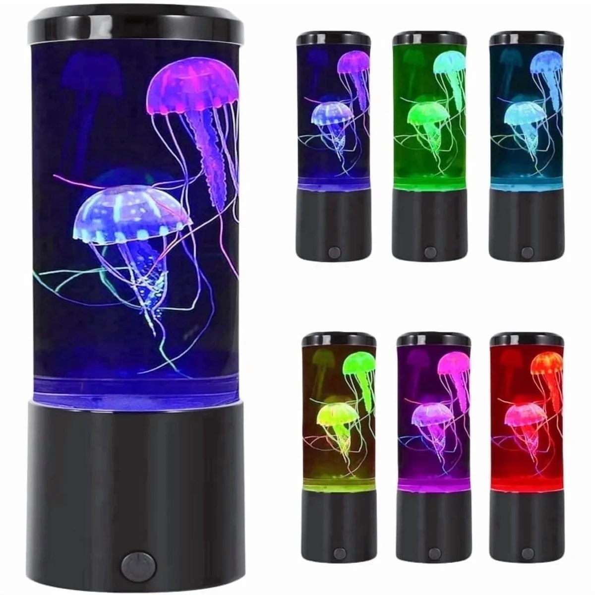 MEHOOM Jellyfish Lamp, 7 Color Fantasy Motion & Multicolor Jellyfish LED Night Light , Birthday Gifts for Kids - Easy Mode Switching for Bedroom  6355
