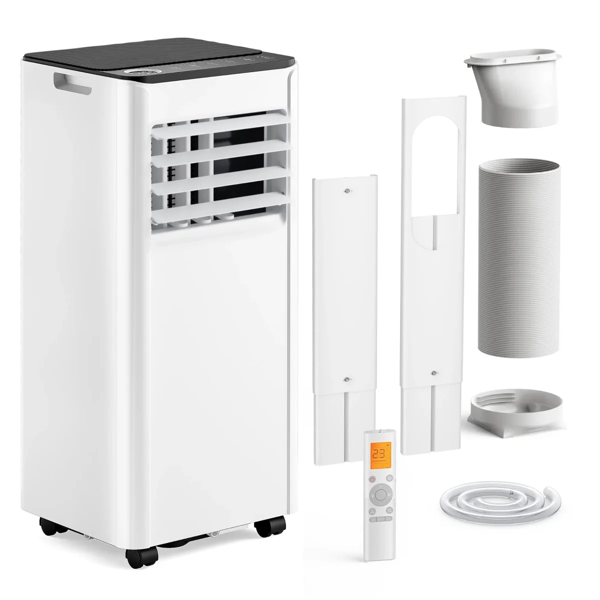 SIMZLIFE Portable Air Conditioner 8000 BTU,Portable Ac Unit up to 550 Sq,White 6171