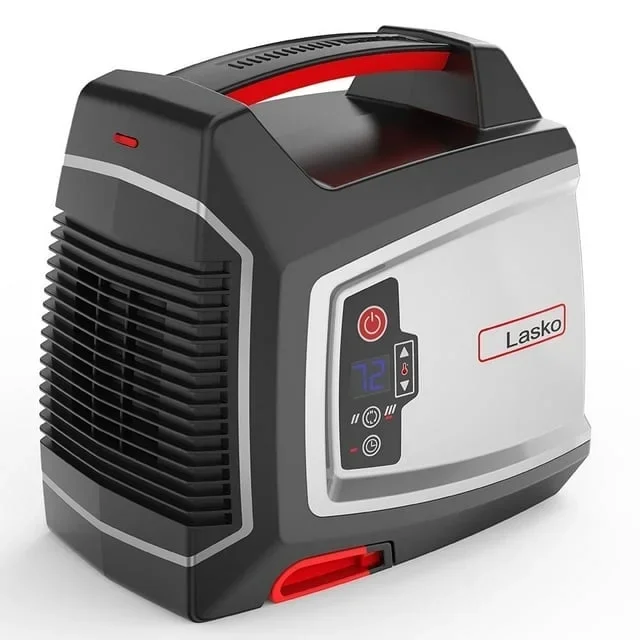 Everdaily Essentials CU12510 Elite Collection Ceramic Utility Heater - Black/Gray/Red 1979