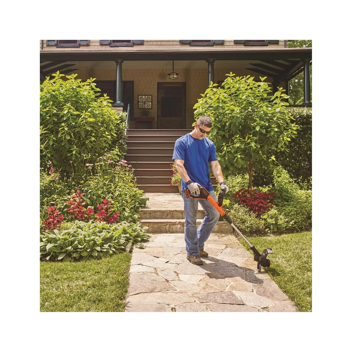 BLACK+DECKER 20V MAX Lithium-Ion 12 in. Cordless String Trimmer/Edger Kit (1.5 Ah) 3707