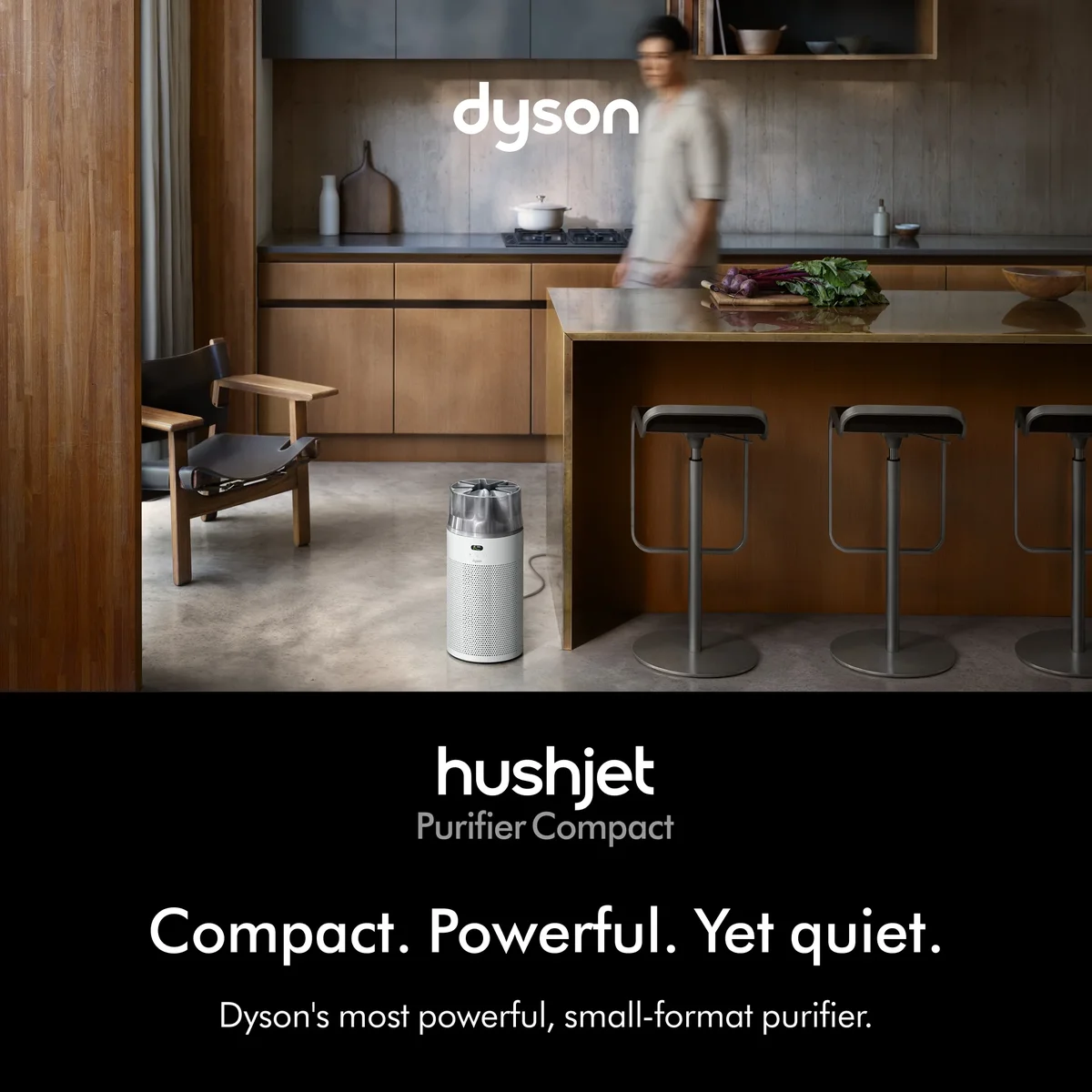 Dyson HushJet™ Compact Air Purifier | White/Silver | New 0817