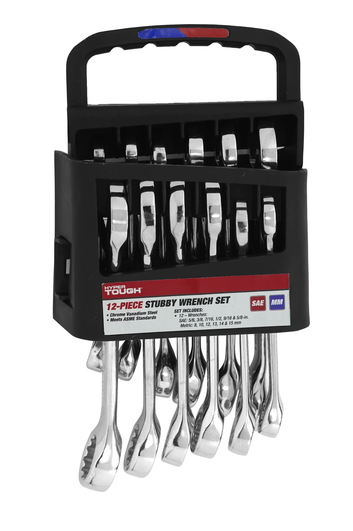 Everdaily Essentials 12-Piece Stubby Combination Wrench Tool Set, Hand Tools 1713