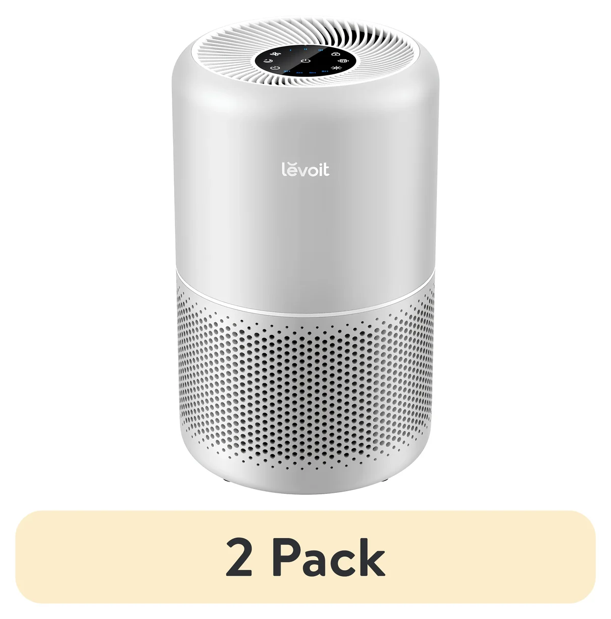 Levoit (2 pack) Levoit Core 300-RAC-P 1073 Sq Ft 3-Stage Filtration Living Room and Bedroom Air Purifier, Gray 1365
