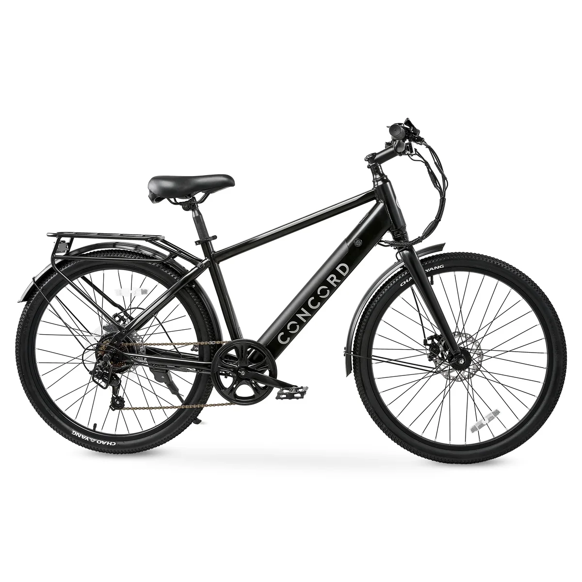 Concord Bikes Concord Commutr 26'' Electric Bike, 350W Motor, Class 2, Black, Fits Riders 5'2"-5'10 3553