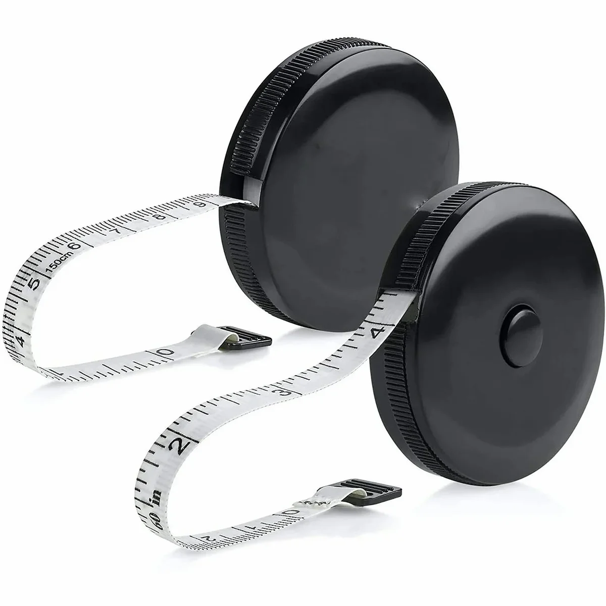 Emlimny Tape Measure for Body Measuring Tape, (Pack of 2) Dual Sided inch and cm, Portable, Retractable Soft Ruler Tool for Measurements Body Fat, Fitnes 0918
