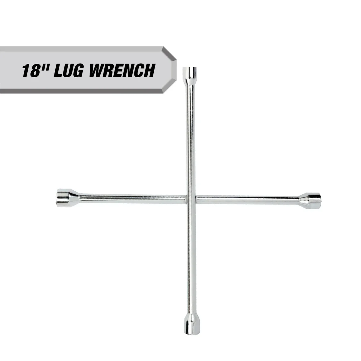 Hyper Tough 18-inch Lug Wrench with Plating for Tire Replacement 2876