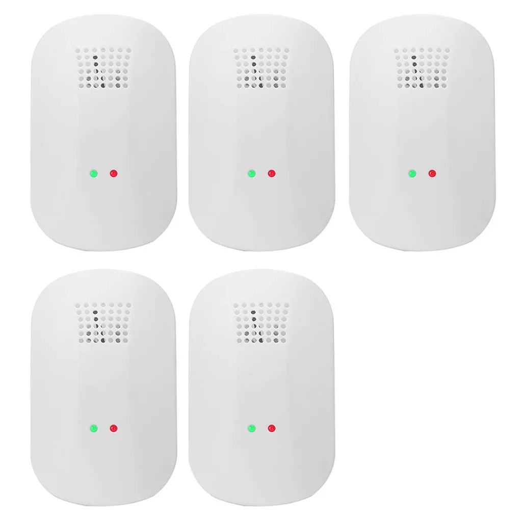 Yunuuuoa 5 Pack White Plastic Air Purifier for Home Office Kitchen Bedroom Large Room, Eliminates Odors Allergies Pollutants, Auto Mode, 10x6x3 cm, Plug i 4810