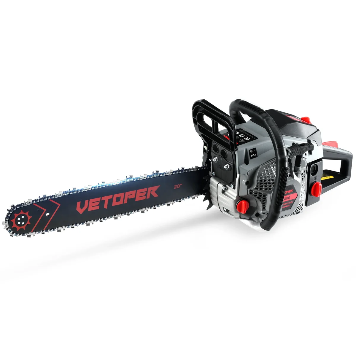 Vetoper Gas Chainsaw 62CC 20in. 6220G 2 Stroke Gasoline Powered Chain Saws Handheld for Home Garden 2037