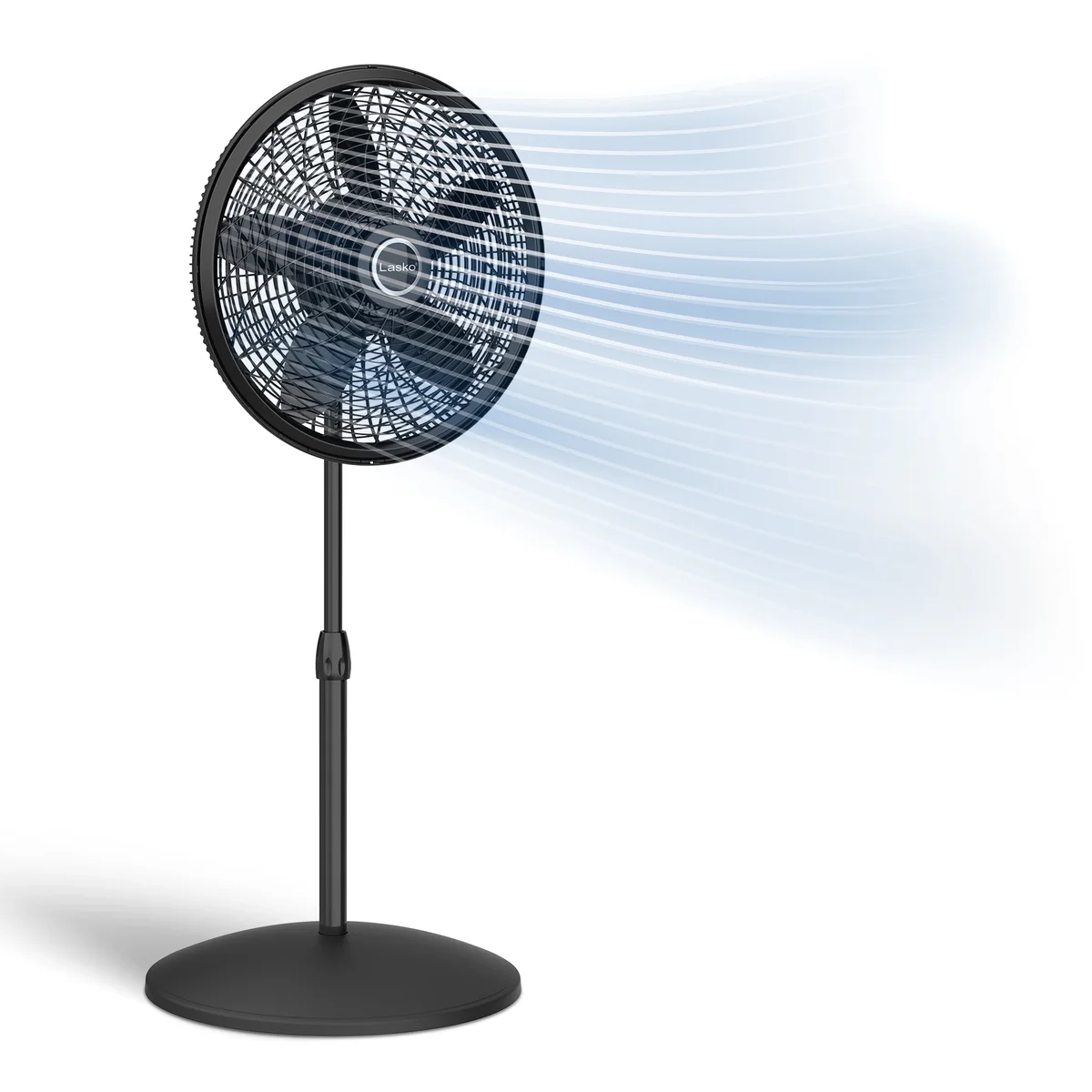 Lasko Elegance & Performance 18" 3-Speed Oscillating Pedestal Fan, Black, 1827 2593