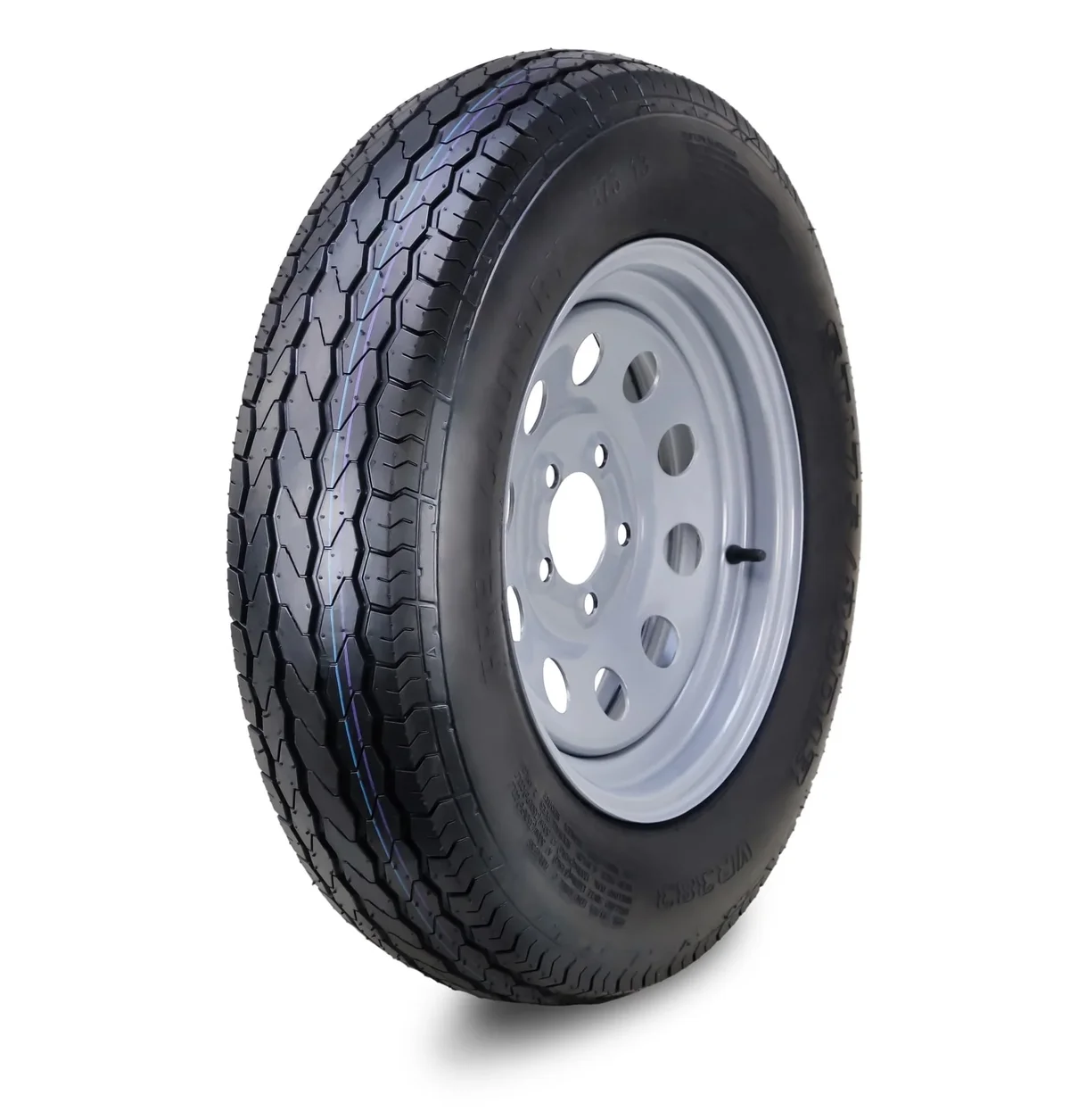 Free Country Wheel Assembly ST175/80D13 6-Ply C 91L 5 Lug on 4.5" PCD Silver Mod Rim Trailer Tire 8203