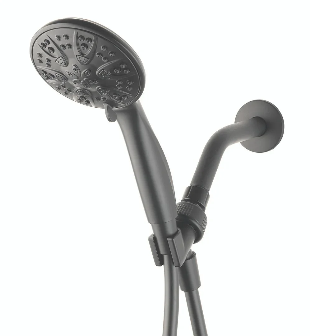 Mainstays 5-Spray Matte Black Handheld Shower Head, 1.8 GPM 6715