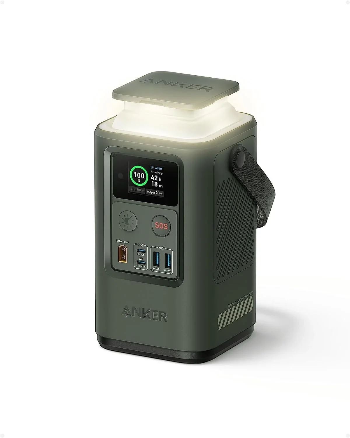 Anker Power Bank Power Station 60,000mAh,Portable Outdoor Generator 87W with Smart Digital Display, Retractable Auto Lighting and SOS Mode, Home  9334