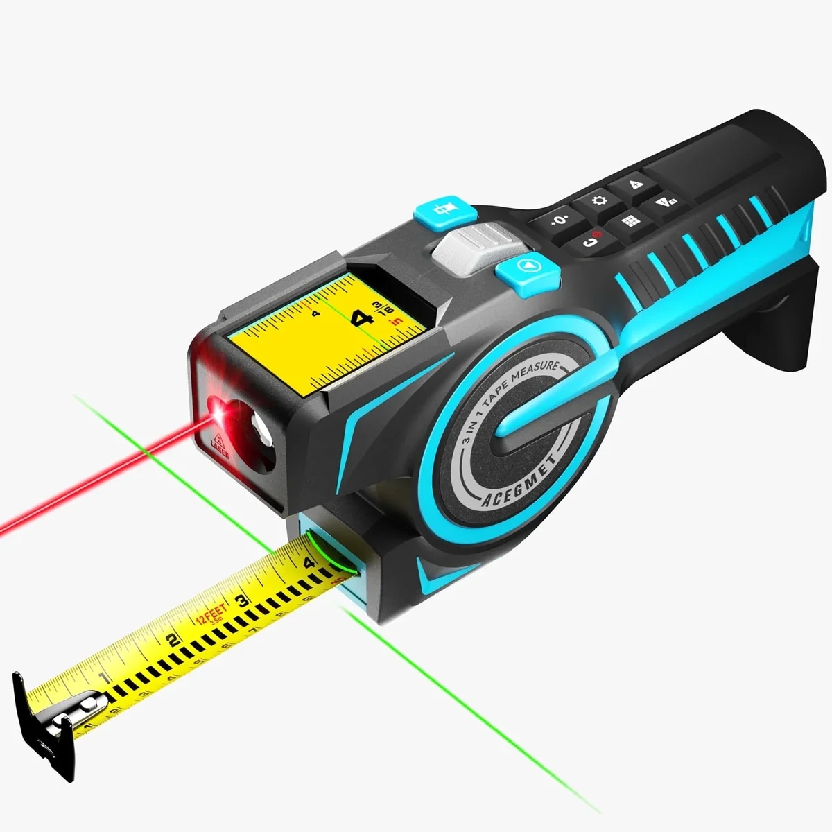 Mileseey Digital Laser Tape Measure DTX10 3-in-1 330Ft Auto Lock 2099