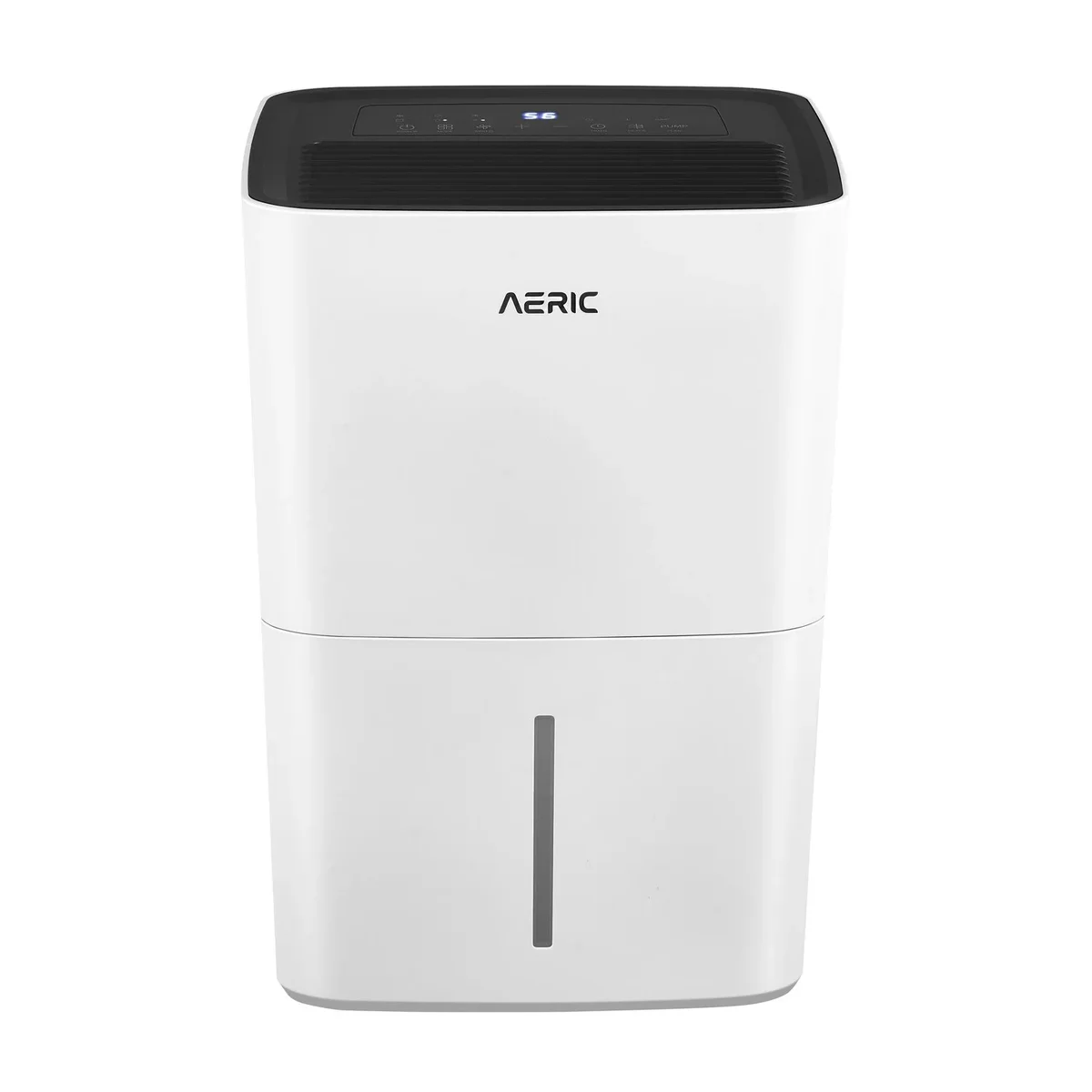 Aeric 50-Pint 4500 Sq Ft Portable Dehumidifier with Cooling Fan, Drain Hose & Pump, White, AERD501PF 0696