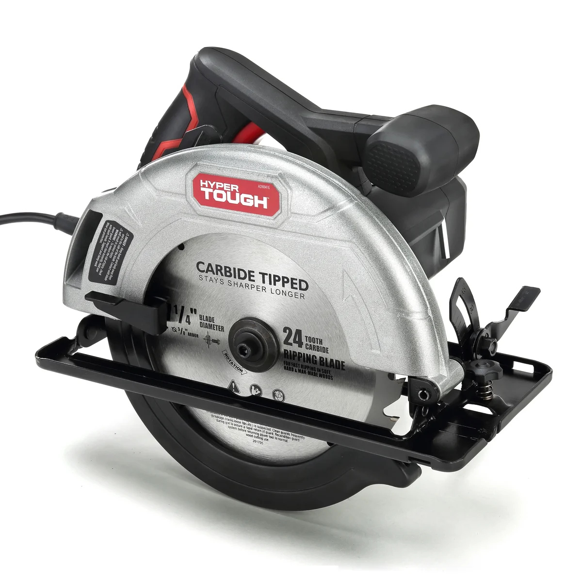 Hyper Tough 12 Amp 7-1/4 Inch Corded Circular Saw with Steel Shoe and Adjustable Bevel 7407